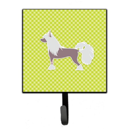 Micasa Chinese Crested Checkerboard Green Leash or Key Holder MI626938